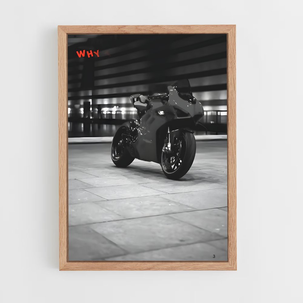 Poster Ombre de la Route – affiche Ducati (vue 4)